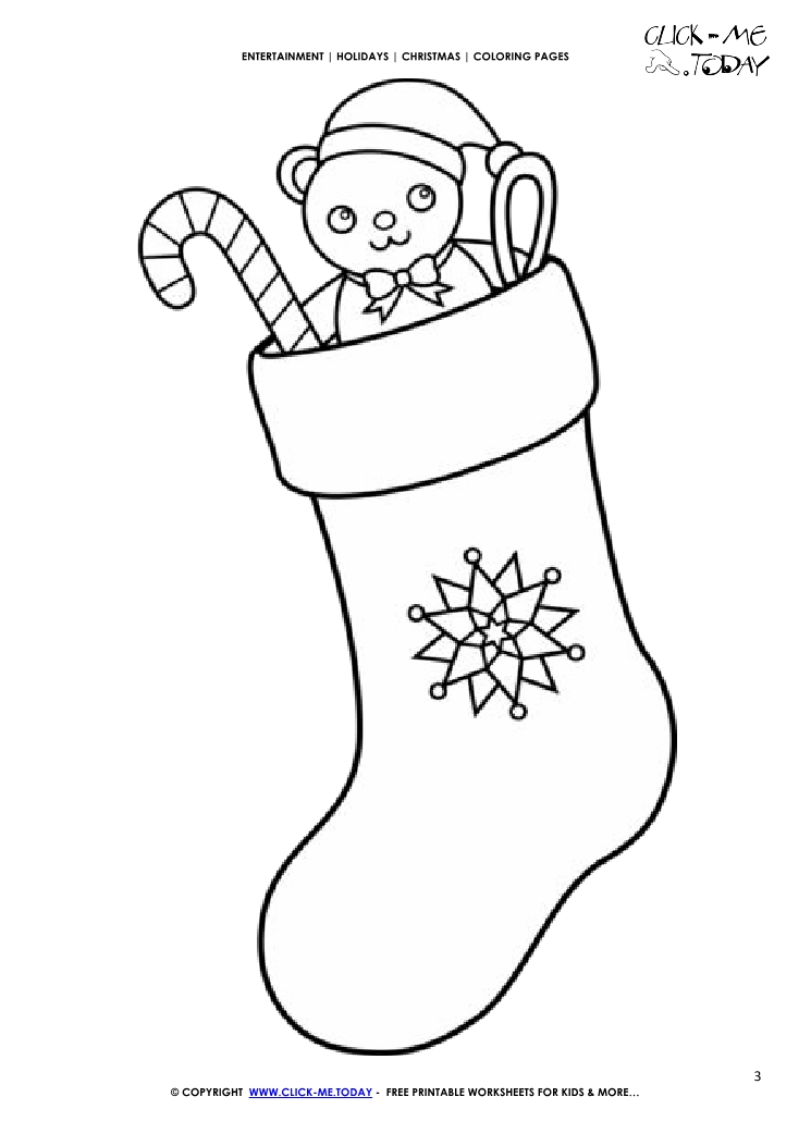 Christmas Stockings Coloring page