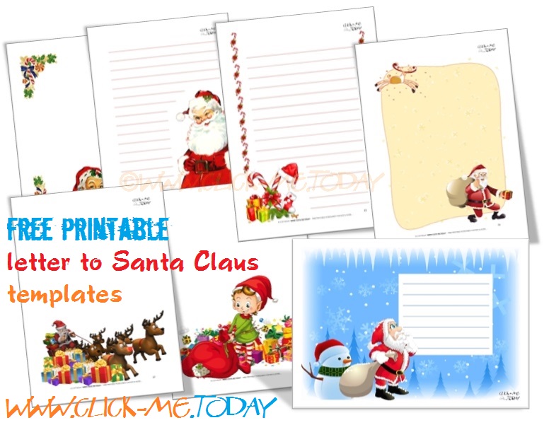 Free printable letter to Santa template