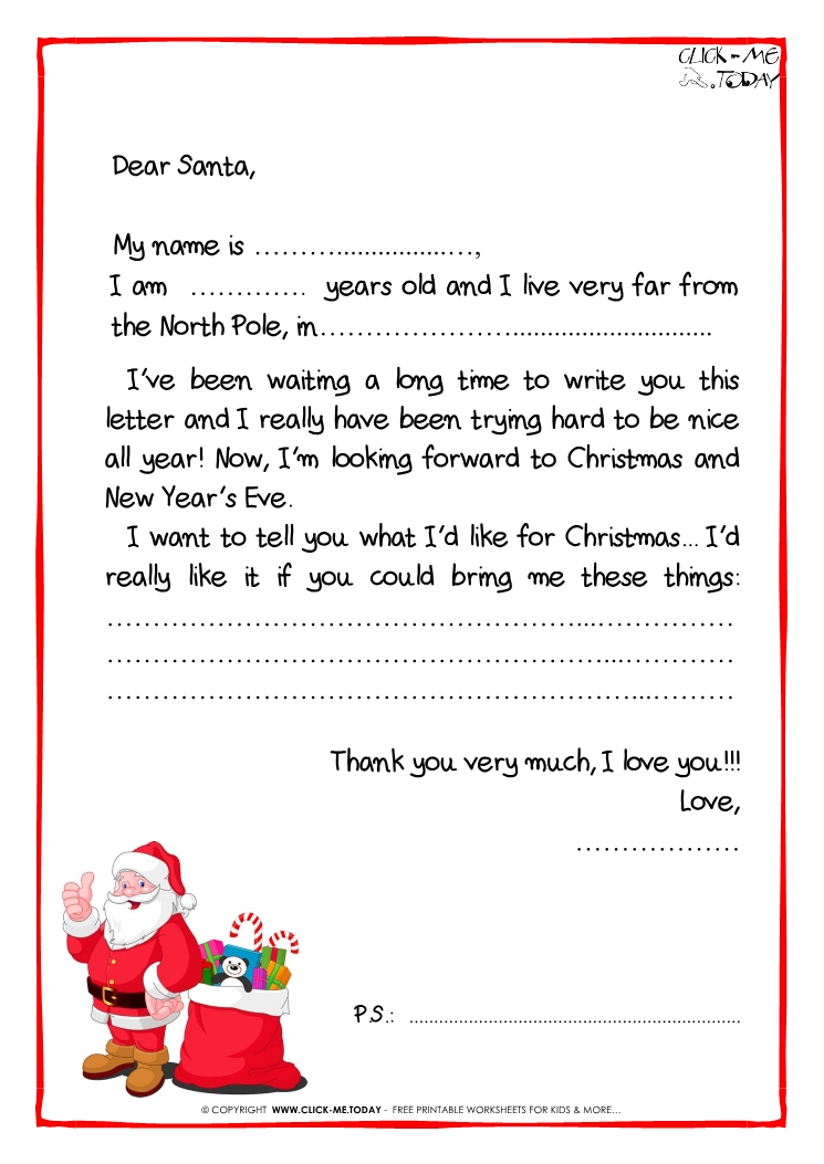 Christmas Letter to Santa Claus: 25 Funny Ideas
