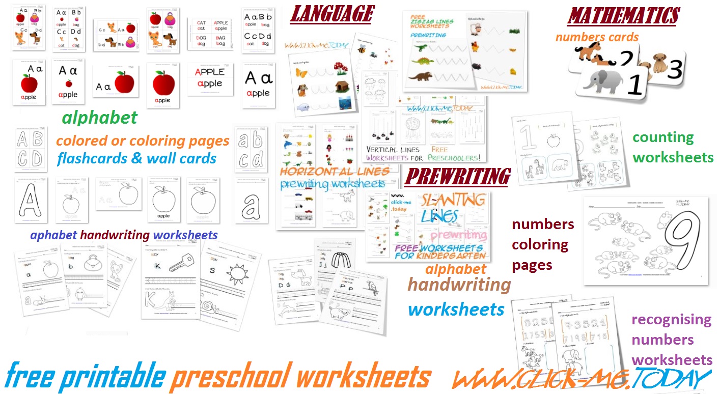 Free printable preschool worksheets for toddlers