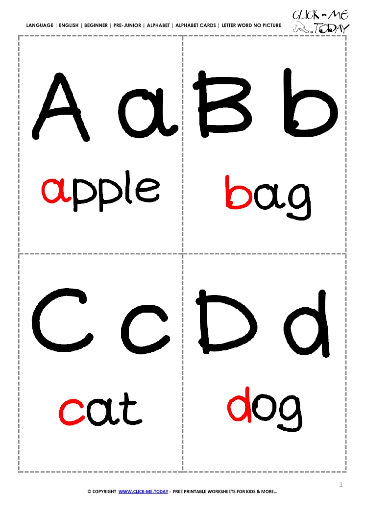 Alphabet flashcard without picture letter Z