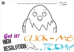 Coloring page Chick - Color picture of Chick
