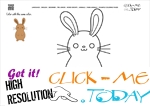 Example Coloring page Rabbit - Color picture of Rabbit