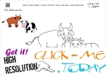 Example Coloring page Cows - Color picture of Cows
