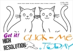 Coloring page Cats - Color picture of Cats