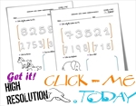 NUMBERS RECOGNITION WORKSHEETS L3