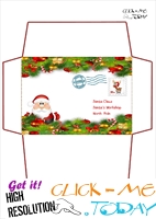 Printable Letter to Santa Claus envelope template  -Xmas Decoration-10