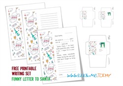 FREE PRINTABLE FUNNY LETTER TO SANTA FOR TEENAGERS & ADULTS - PDF
