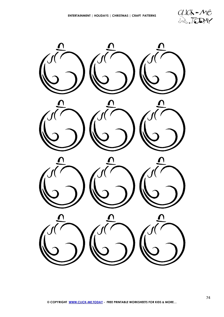 Christmas balls Craft Pattern