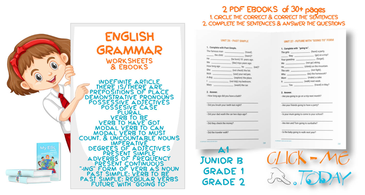 Printable Grammar worksheets for Beginners PDF
