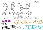 Coloring page Arctic Hares - Color picture of Hares