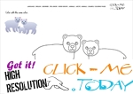 Example coloring page Polar Bears - Color picture of Bears