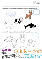 Arctic Animals Worksheet - Activity sheet Count 5