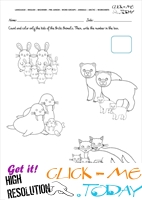 Arctic Animals Worksheet - Activity sheet Count 6