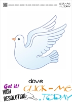 Farm animal flashcards Dove Card of Dove 