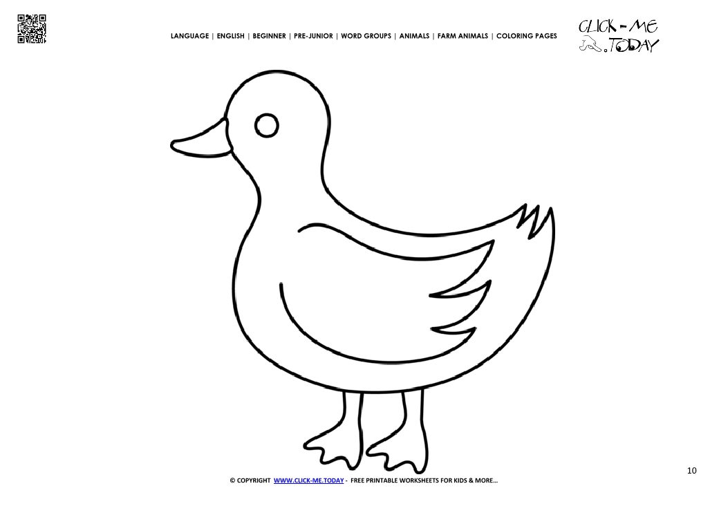Coloring page Duck - Color picture of Duck