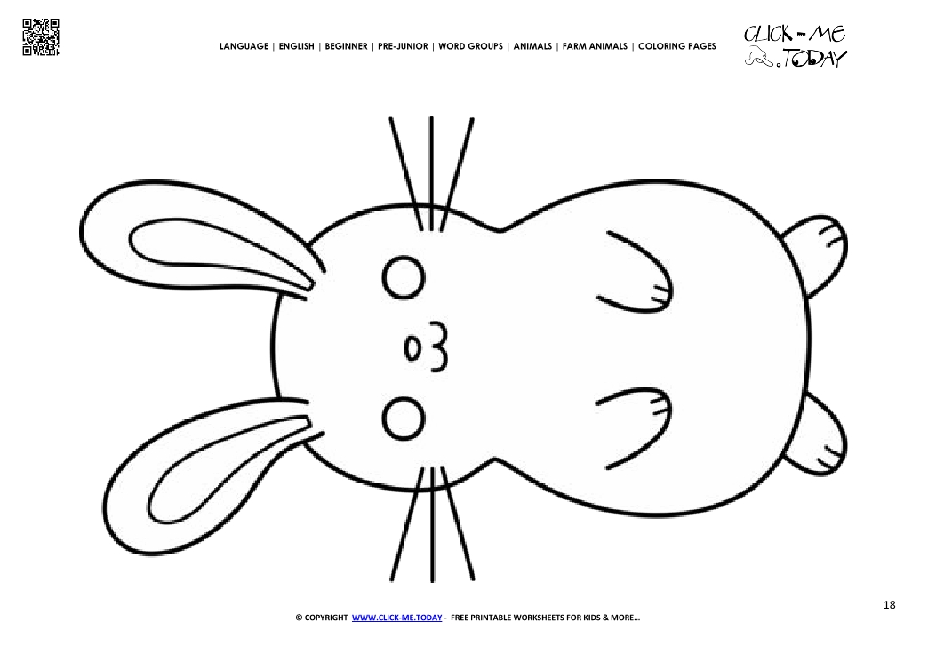 Coloring page Rabbit - Color picture of Rabbit