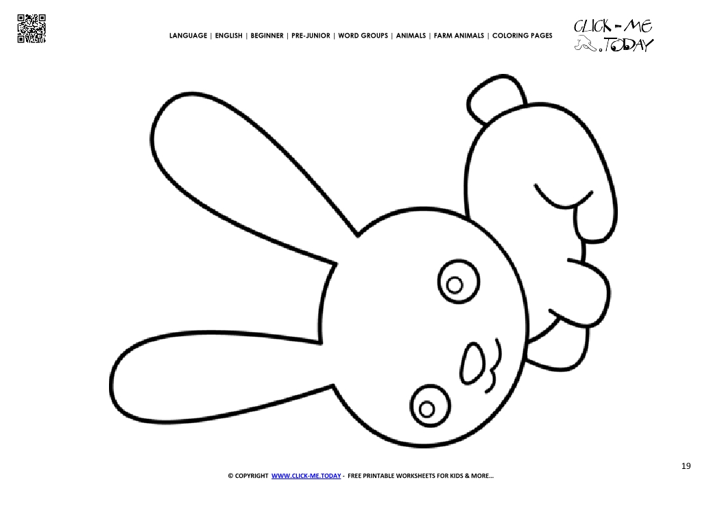Coloring page Bunny - Color picture of Bunny