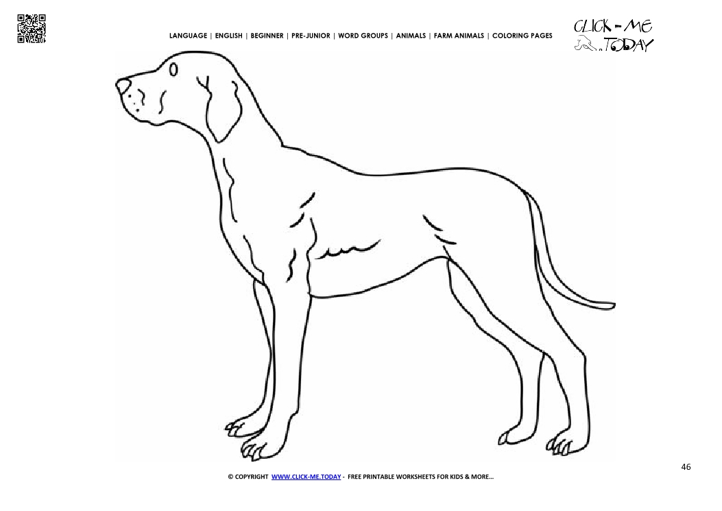 Coloring page Dog - Color picture of Dog