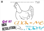 Coloring page Hen - Color picture of Hen