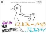 Coloring page Duck hen - Color picture of Duck