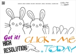 Coloring page Bunnies - Color picture of Bunnies
