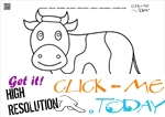 Coloring page Cow - Color picture of Cow 
