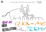 Coloring page Cows - Color picture of Cows