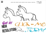 Coloring page Donkeys - Color picture of Donkeys