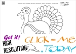 Coloring page Turkey - Color picture of Turkey