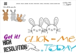 Example Coloring page Bunnies - Color picture of Bunnies