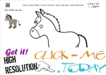 Example Coloring page Donkey Jackass - Color picture of Donkey
