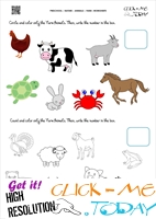Farm Animals Worksheet  - Activity Sheet 15