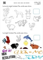 Farm Animals Worksheet  - Activity Sheet 16