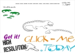 Example coloring page Crocodiles -  Color picture of Crocodiles
