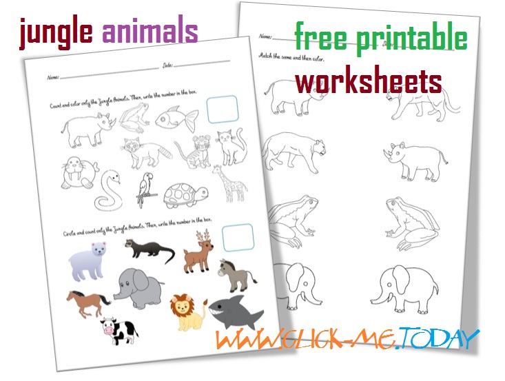 Free Printable Jungle Animals Worksheets Activities For Jungle Animals free-printable-jungle-animals-worksheets-activities-for-jungle-animals