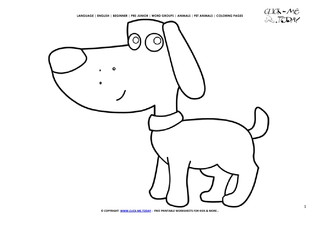 Coloring page Dog - Color picture of Dog