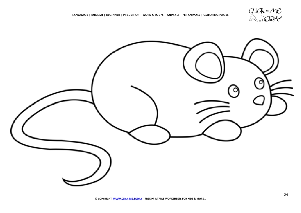 Coloring page Mouse - Color picture of Mouse