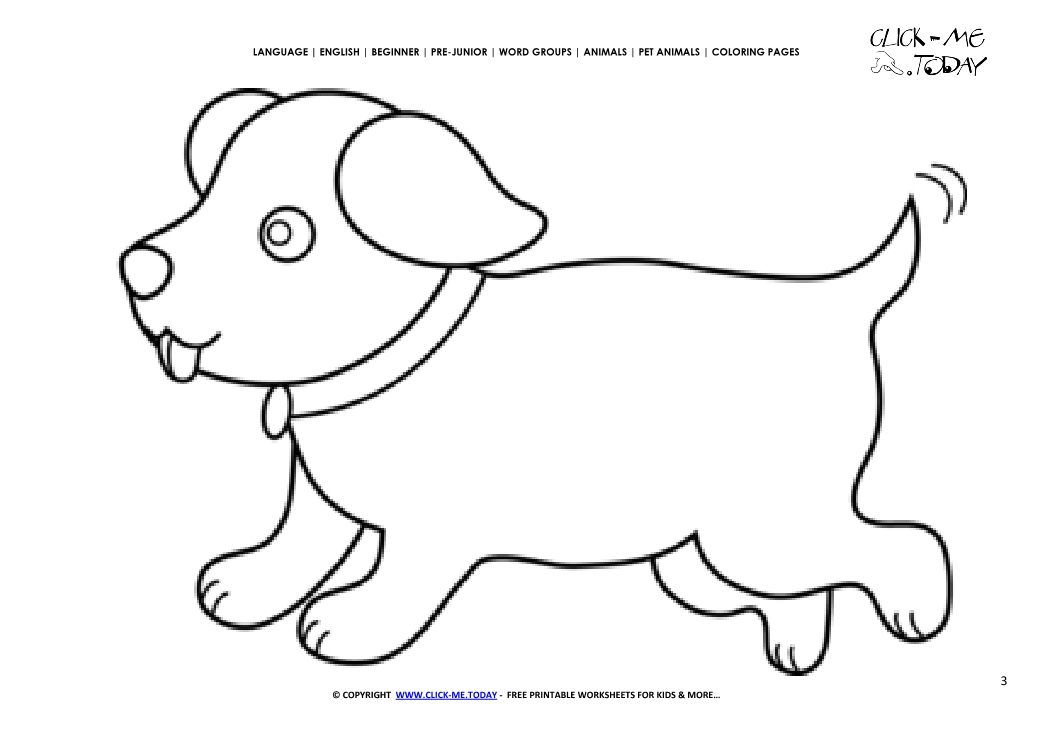 Coloring page Dog  Puppy - Color picture of Dog