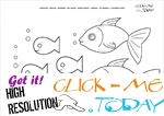 Coloring page Fish - Color picture of Fish Family