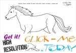 Coloring page Stallion - Color picture of Stallion