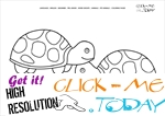 Coloring page Tortoises - Color picture of Tortoises