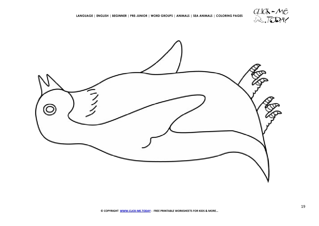 Coloring page Penguin - Color picture of Penguin