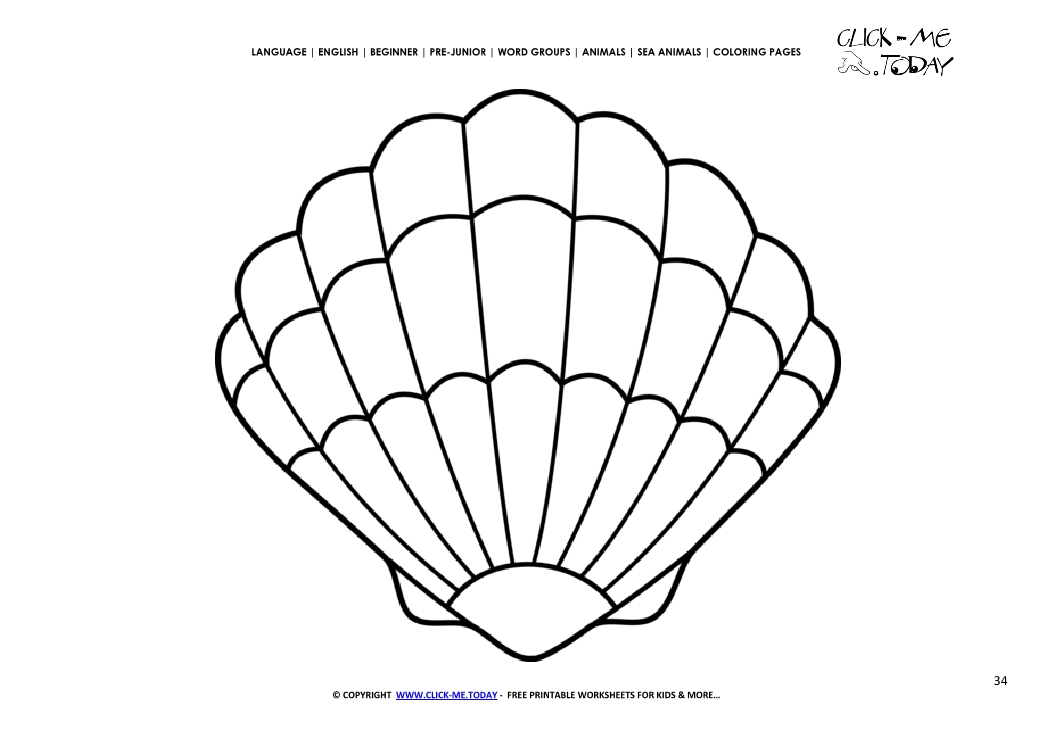 Coloring page Shell - Color picture of Shell