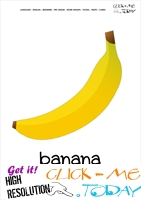 Printable Banana flashcard | Wall card of Banana