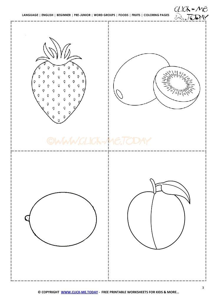 Free pictures of fruit to print